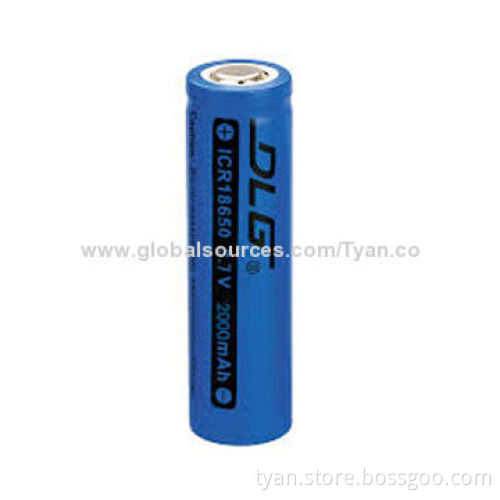 Good quality 18650 lithium rechargeable battery for e cig with 3.7V, 2000-2600mA